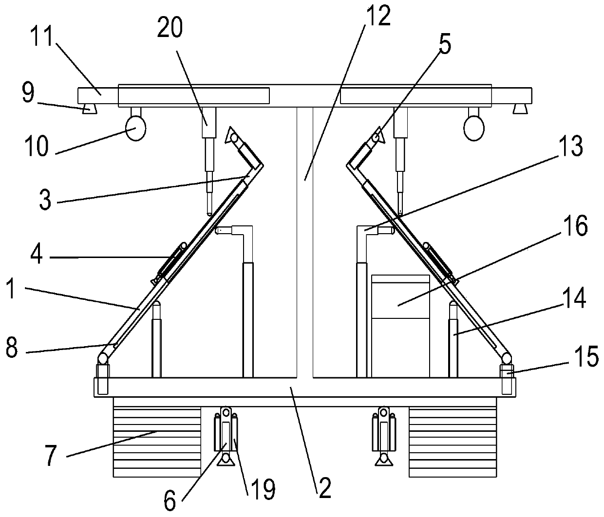 A mobile complex terrain emergency lane device and method