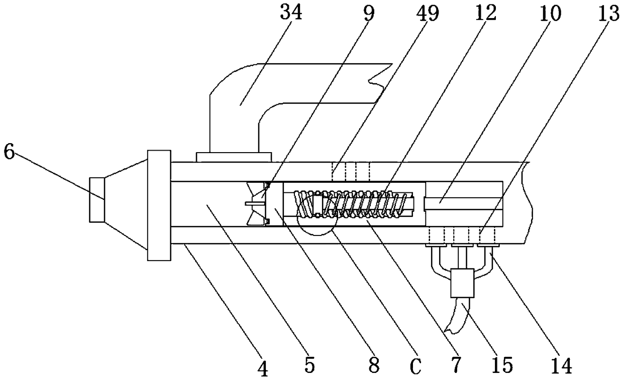 Medical granulator with pneumatic mixing mechanism