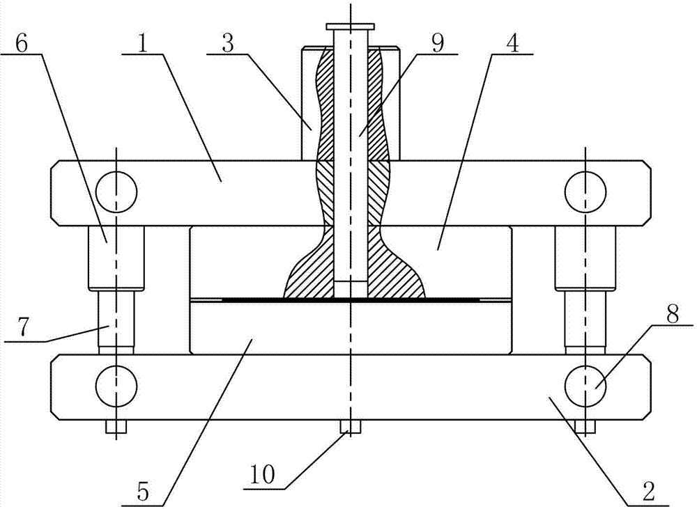 Silencer pipe joint forming die