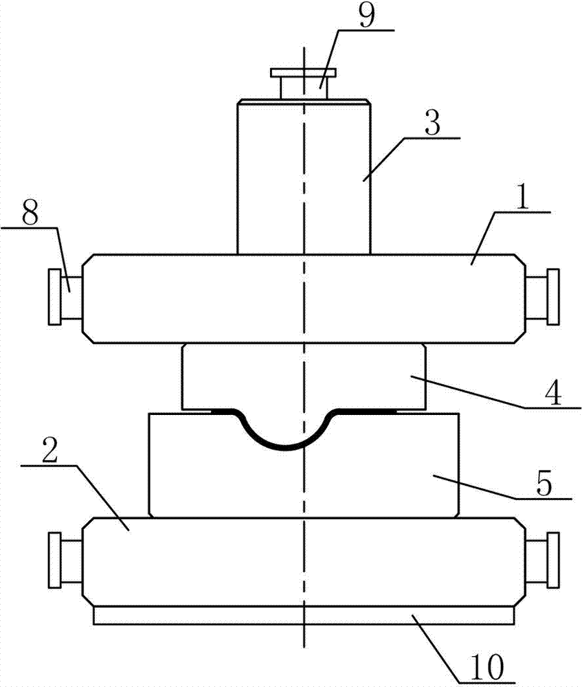 Silencer pipe joint forming die