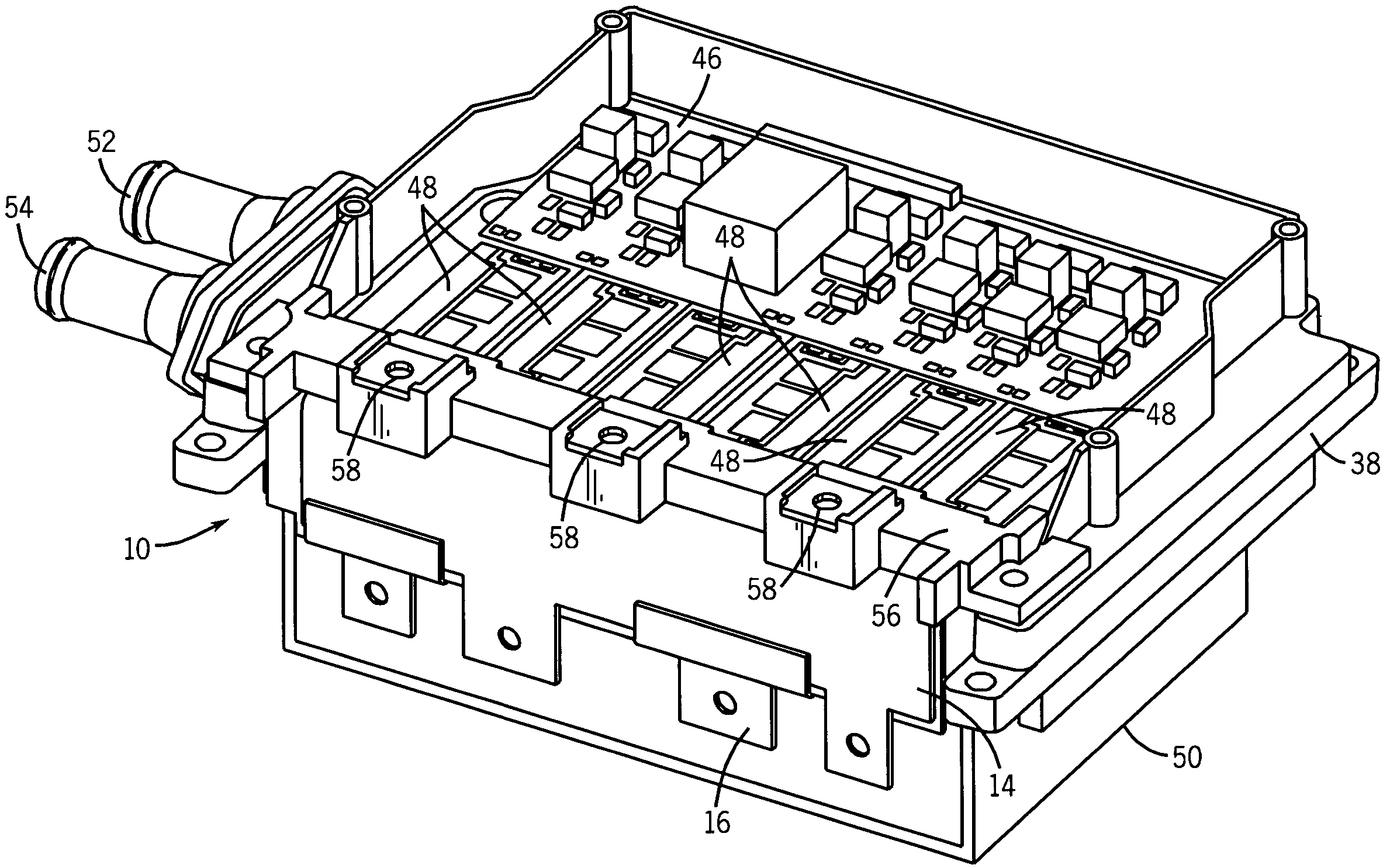 Bus structure for power switching circuits