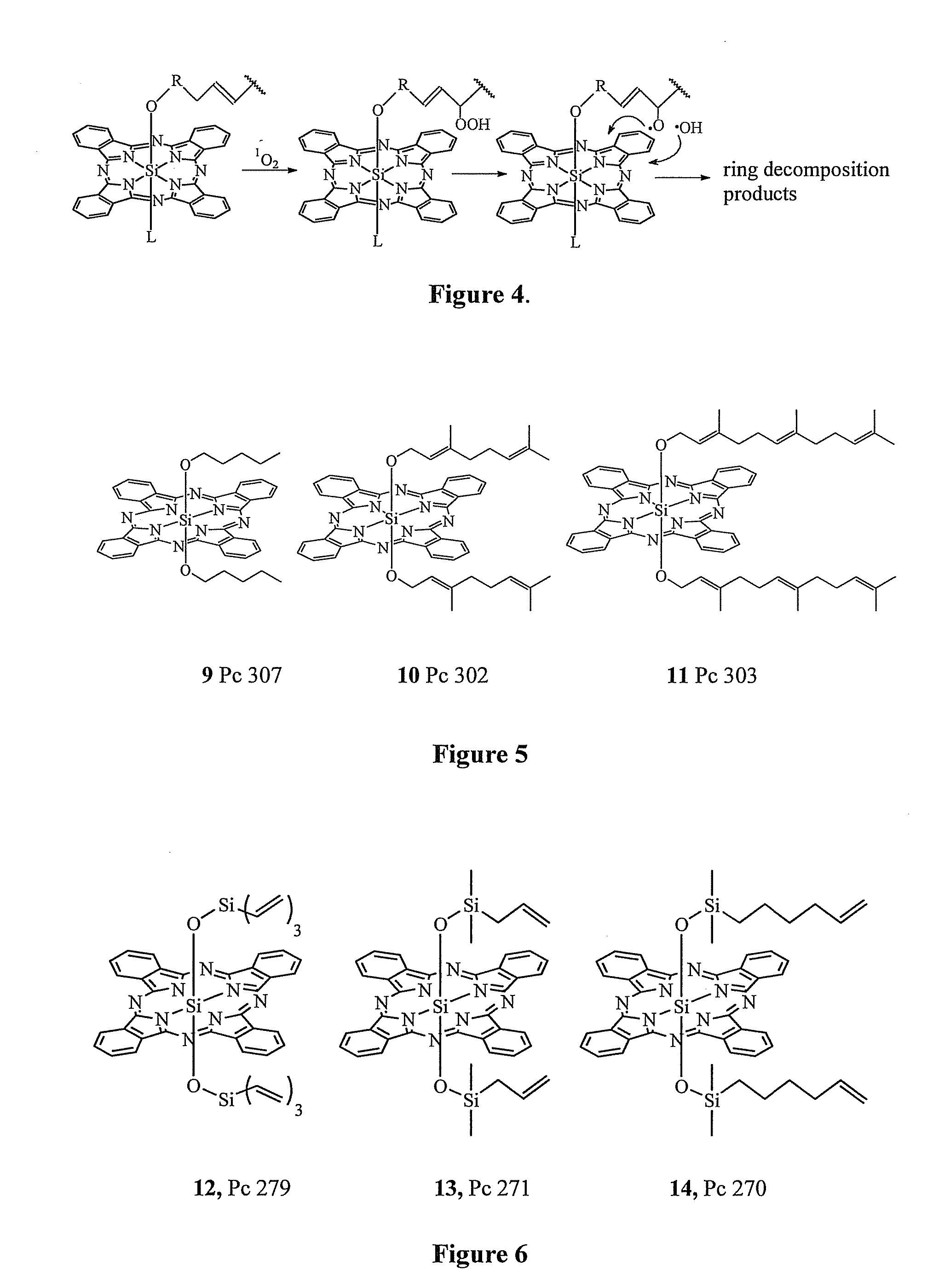 Photodynamic therapy with phthalocyanines and radical sources