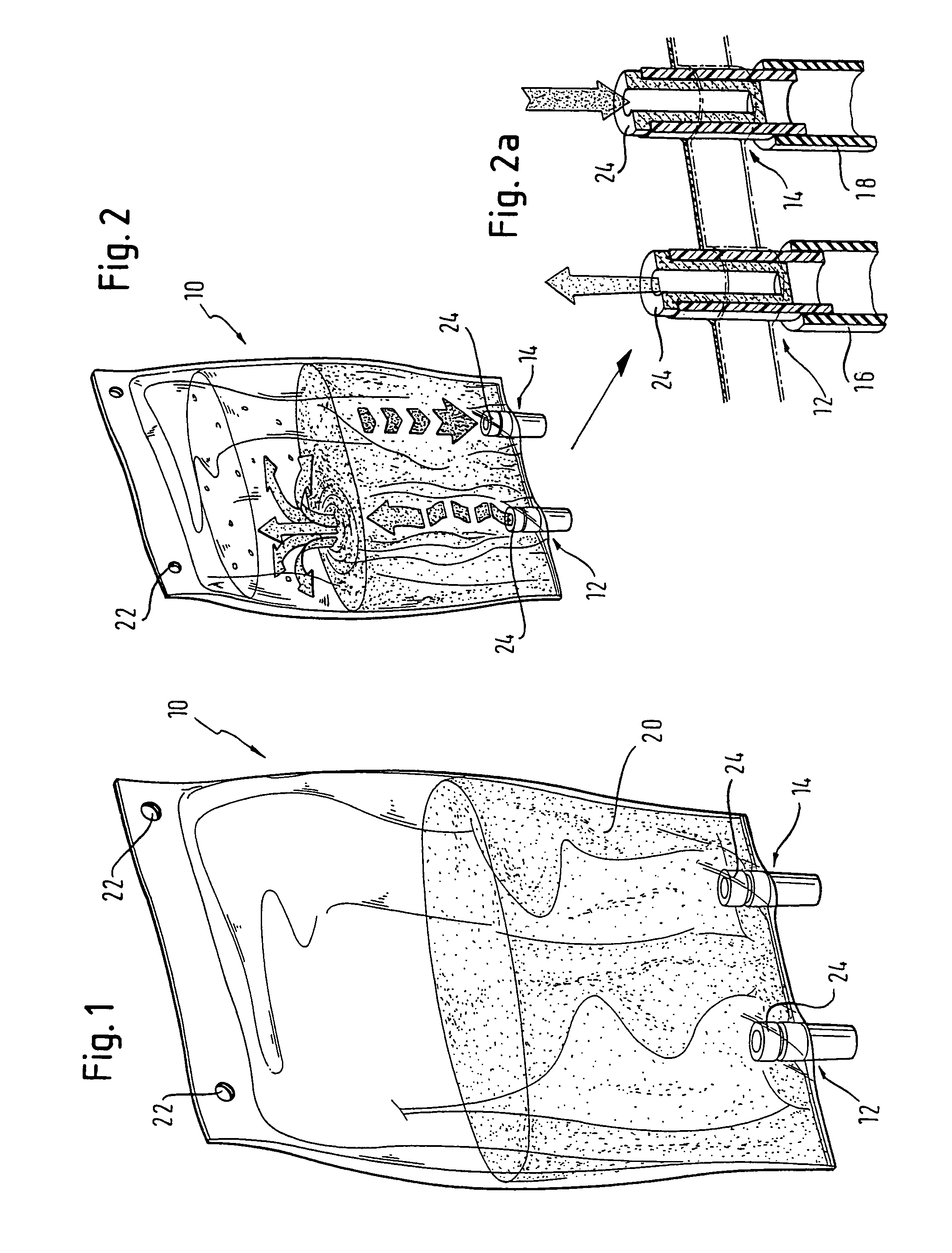 Container for use in dialysis