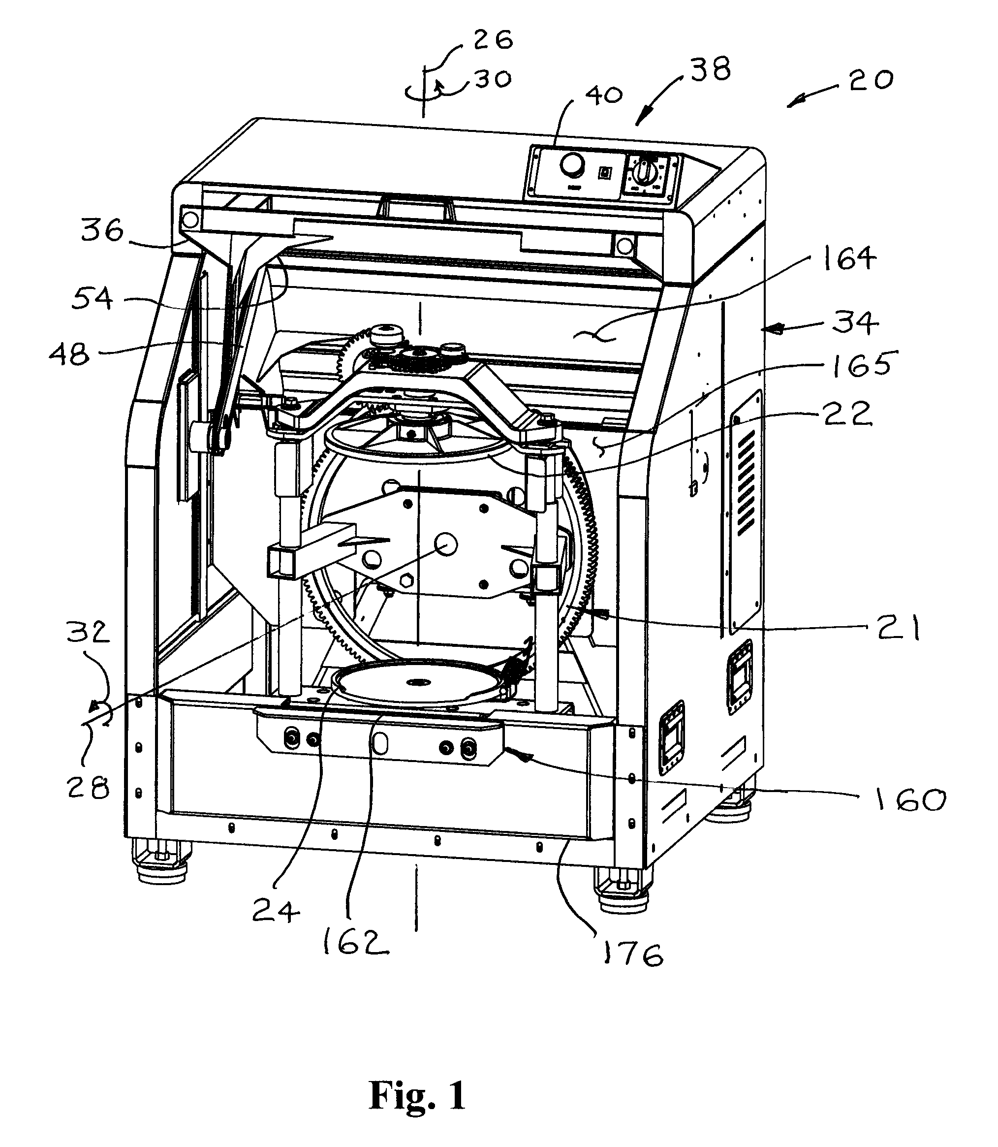 Concentric gear drive for paint mixer