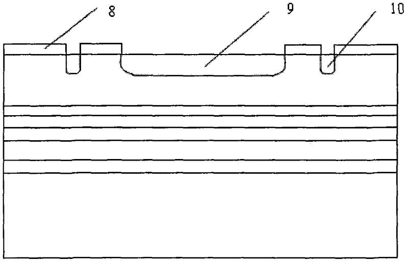 Method for manufacturing double diffusion type optical avalanche diode with incident light on back surface by adopting epitaxial equipment