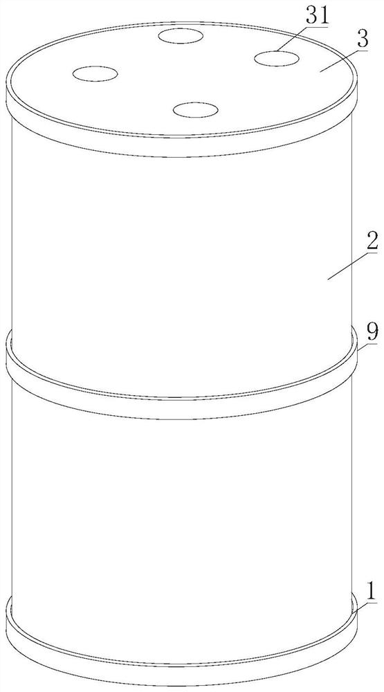 An electromagnetic heating drying tower for chemical fiber