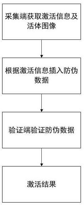 Anti-counterfeiting method for network access living body authentication image of telecommunication user