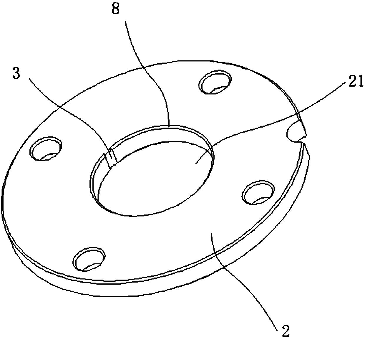 Pump body structure of rotary cylinder piston compressor and rotary cylinder piston compressor
