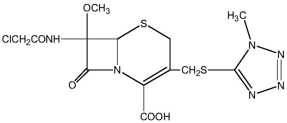 A kind of preparation method of cefotetan acid