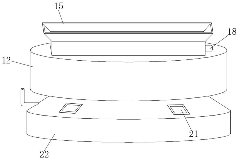 Sandstone core uranium-containing grade quantitative analysis device