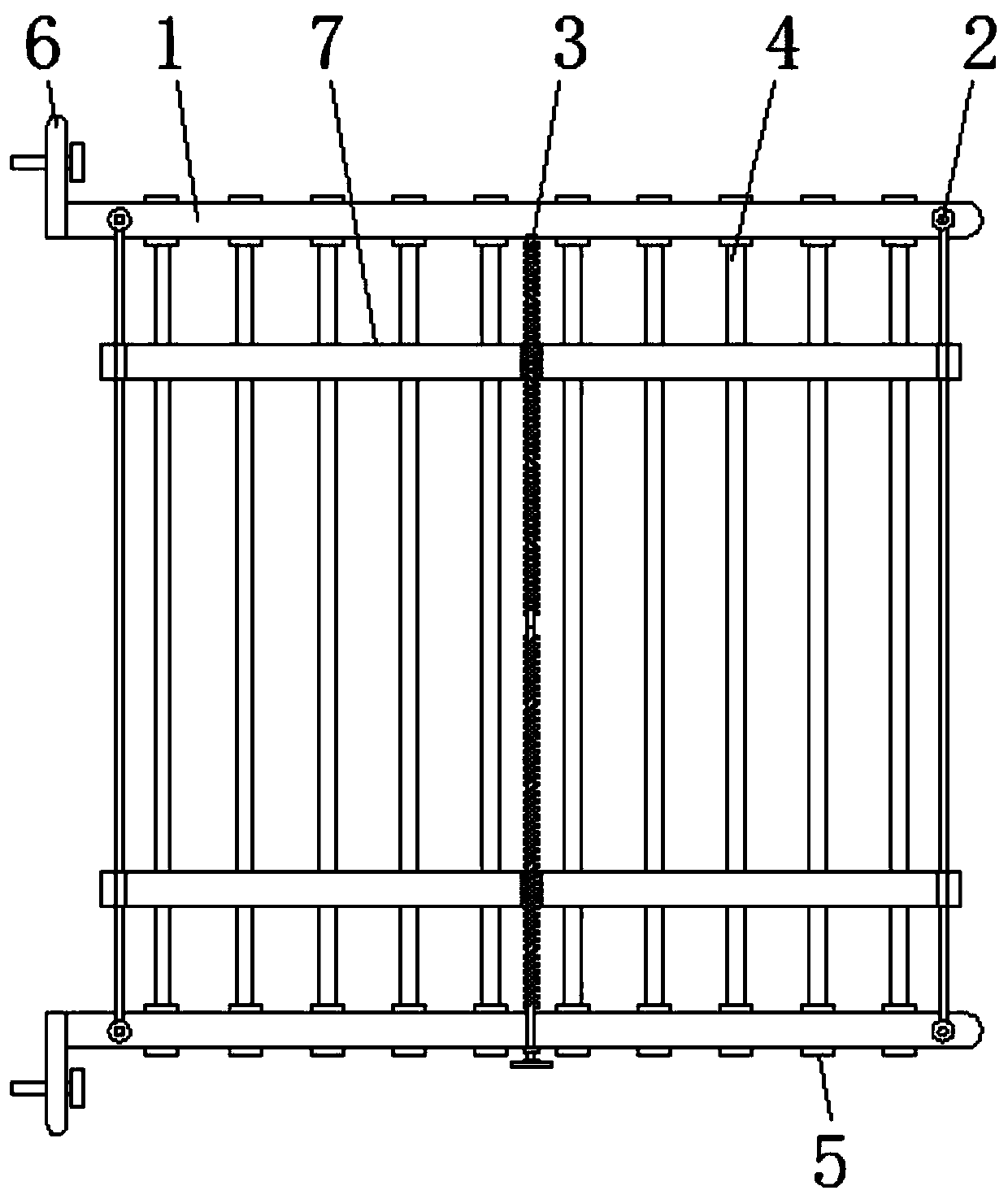 Convenient-to-clean fabric-guiding frame for circular weft knitting machine