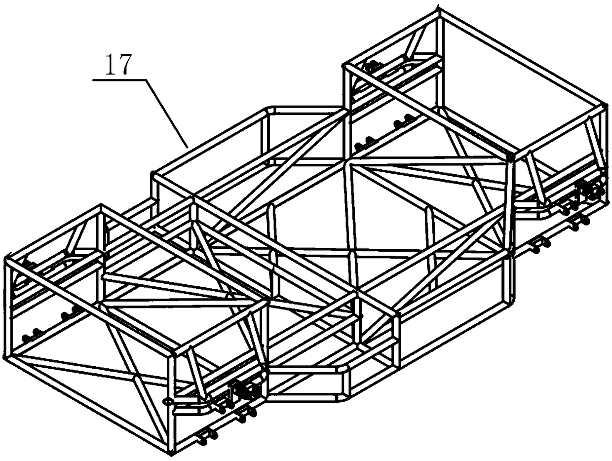Wheel-drive electric vehicle drive-by-wire chassis structure