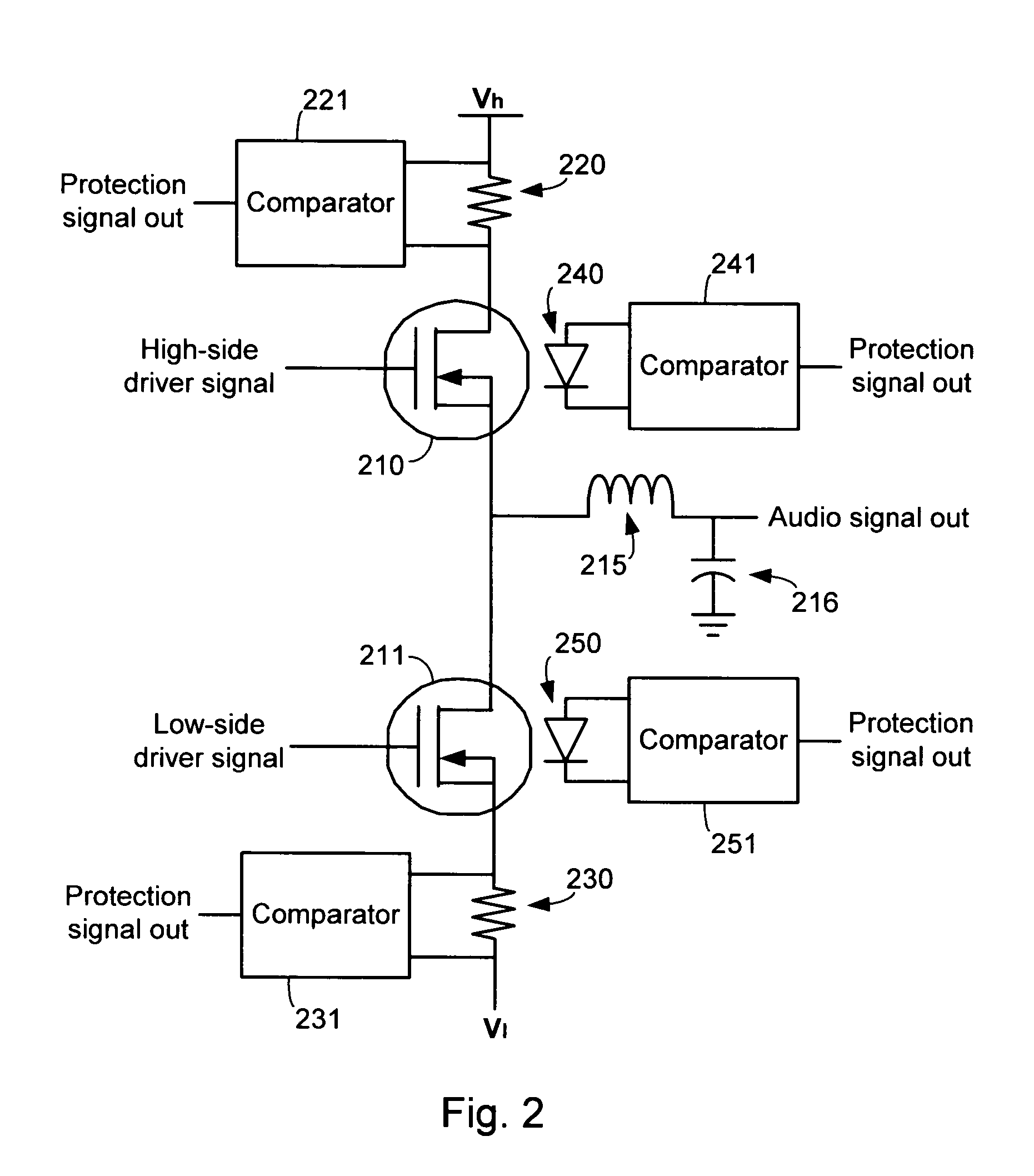 Systems and methods for protection of audio amplifier circuits