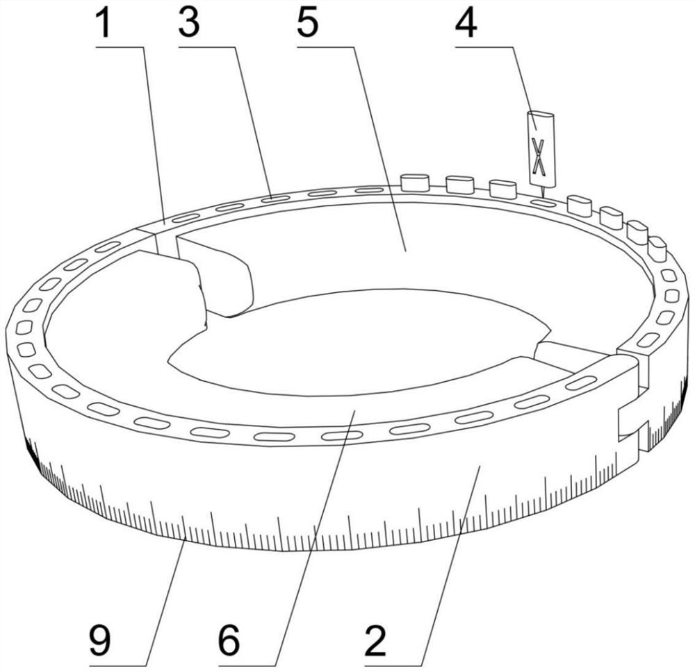 X-ray film marking ring and bone X-ray film three-dimensional imaging method based on image recognition