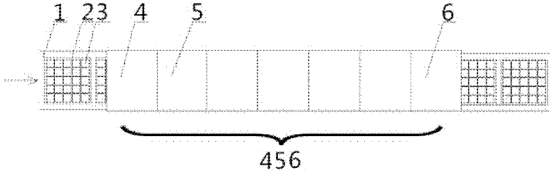 On-line atomic layer deposition device and deposition method