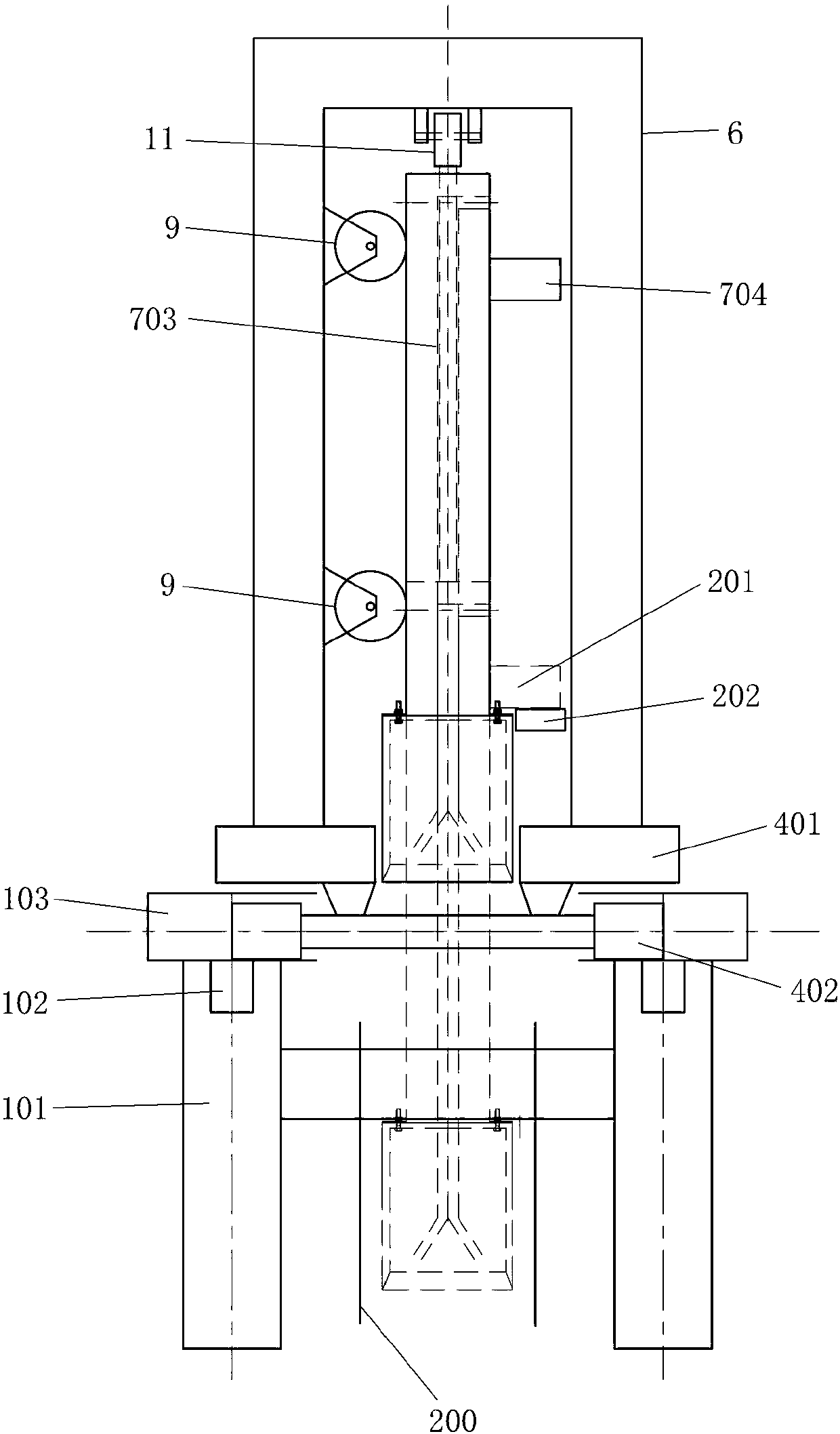 Cleaning device for graphite in ascension pipe of coke oven, and cleaning method by using same