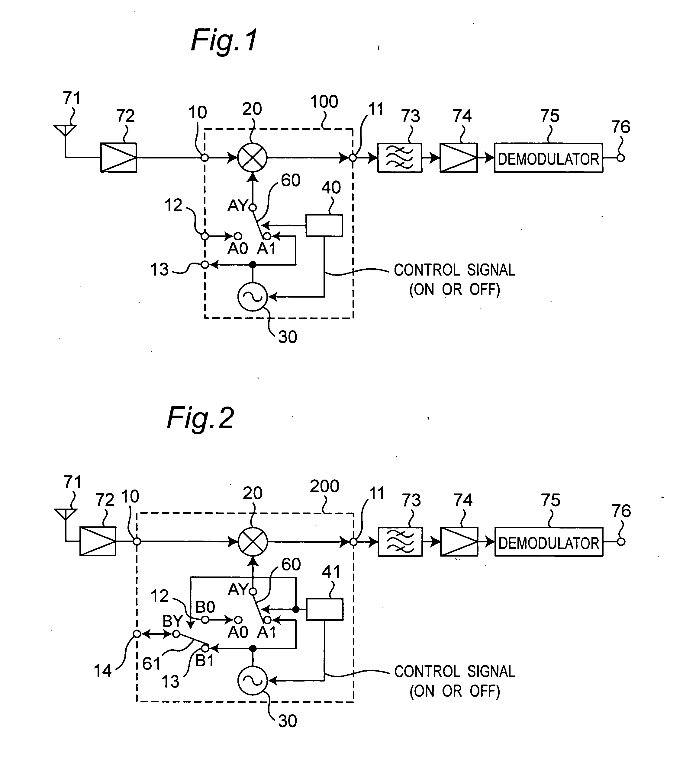 High frequency receiving circuit provided with controller for turning on and off power supply to local oscillator