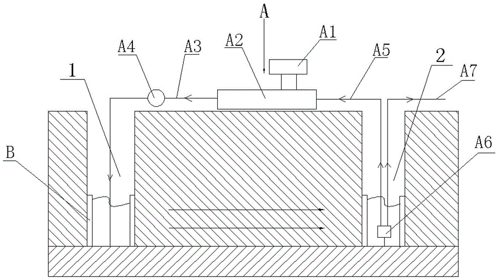 A device and application for repairing environmental pollution in rock formations using nanotechnology