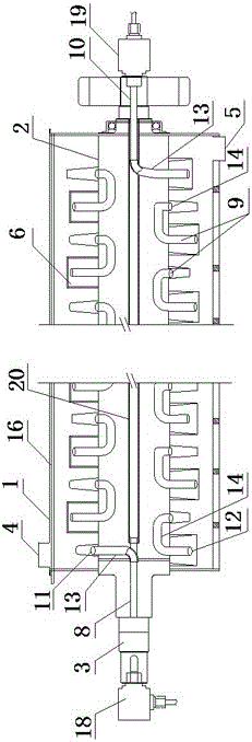 Cooling and conveying device