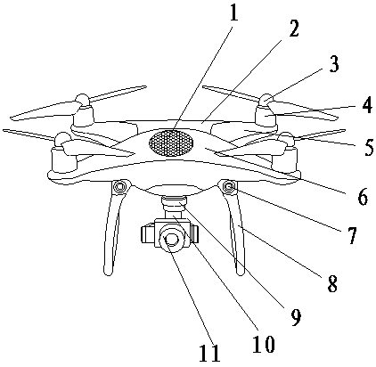 Heat dissipation device for engine of drone