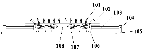 Heat dissipation device for engine of drone