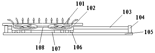 Heat dissipation device for engine of drone