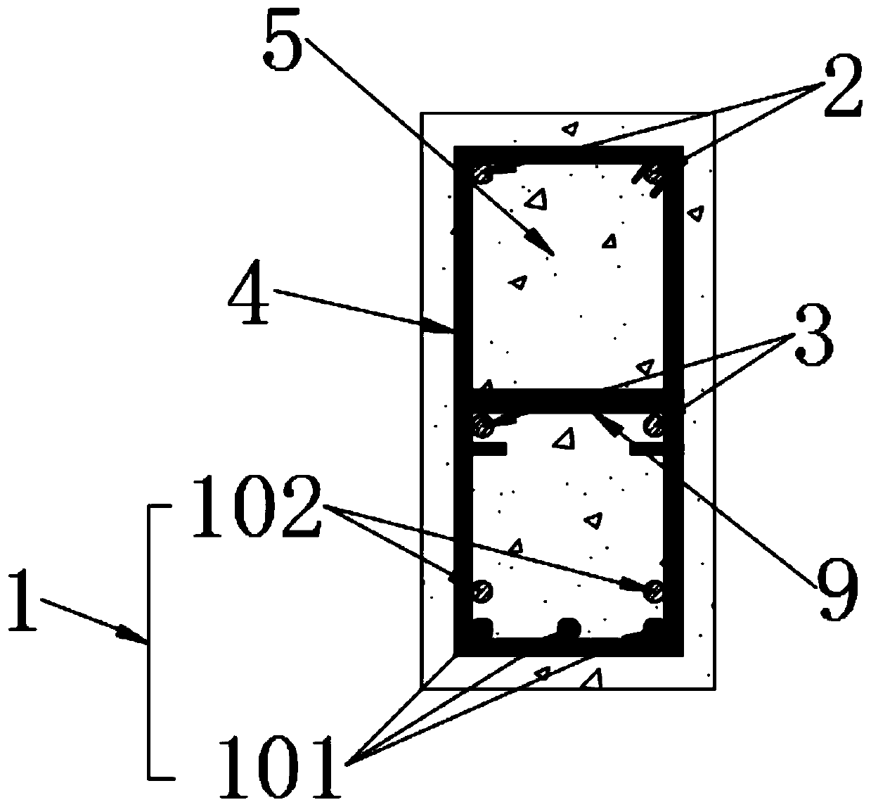 Method for realizing crack resistance of concrete beam member by optimizing ribbed FRP bars