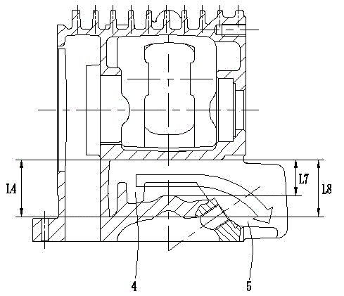 Air cylinder head for three-air-valve engine