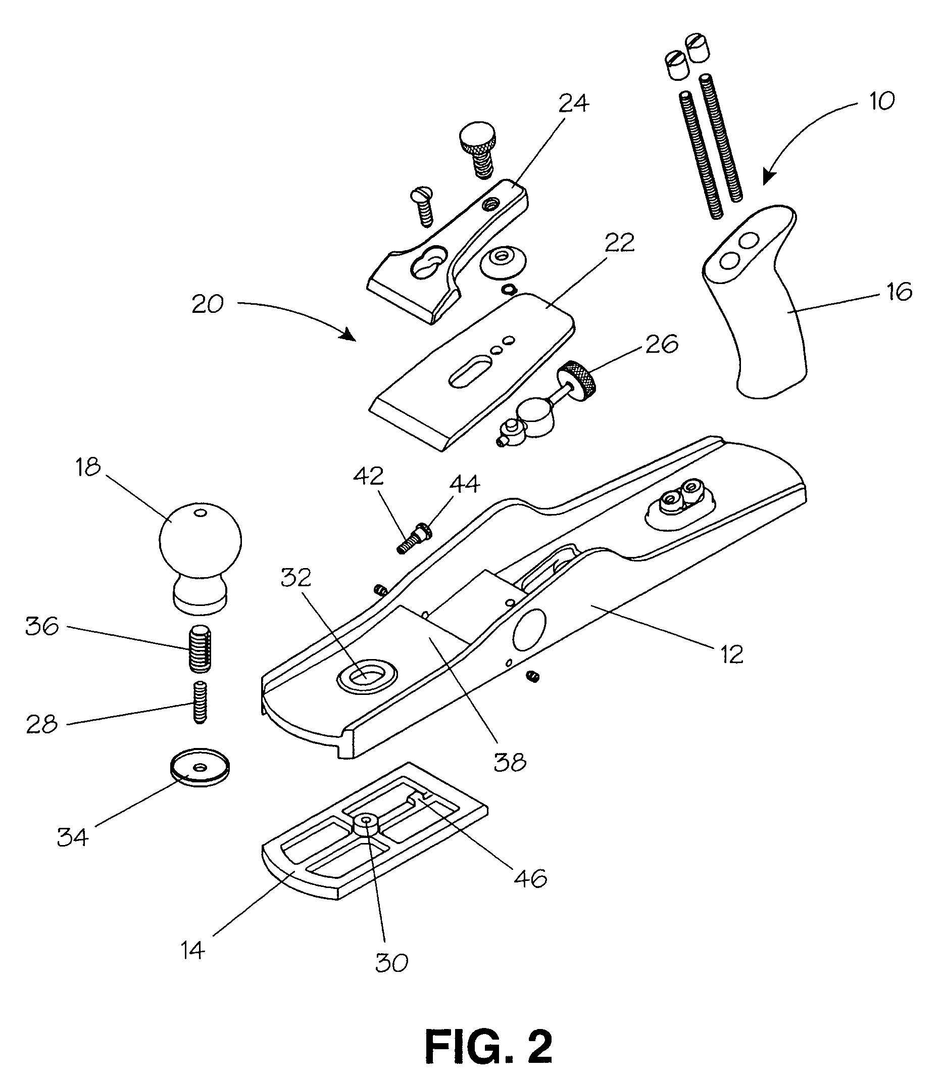 Woodworking plane with adjustable mouth