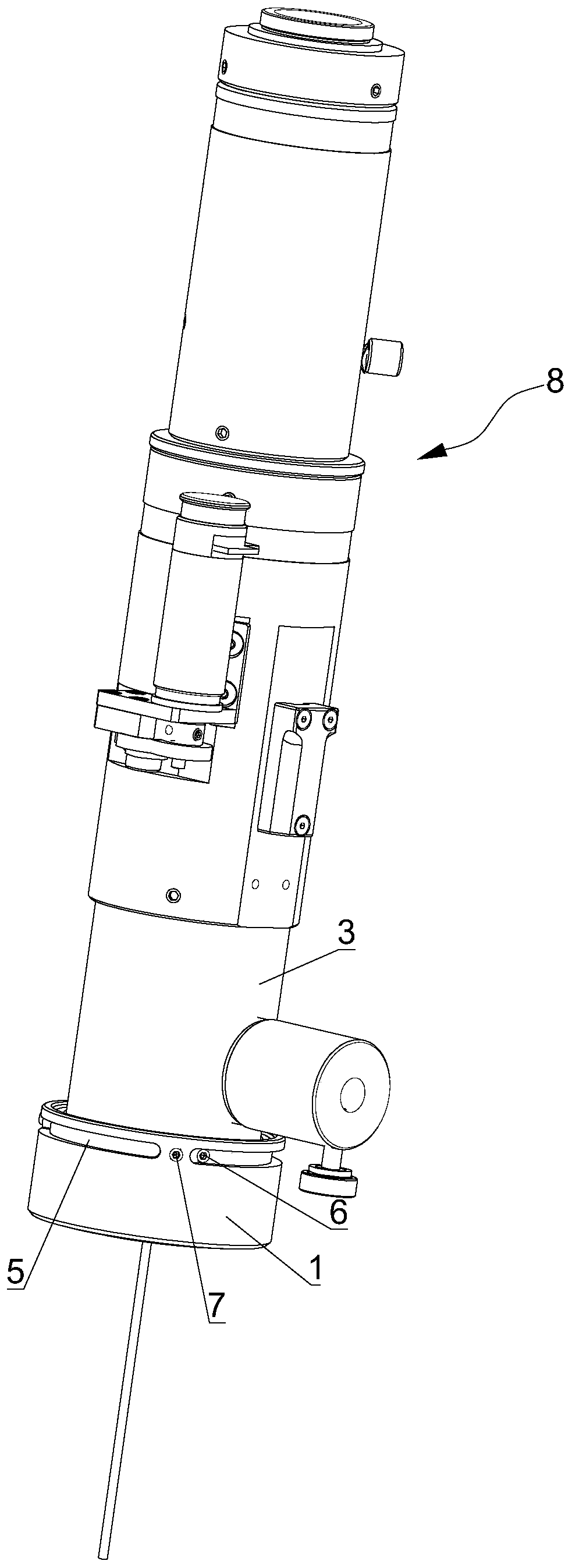 Microscope lens polarizer adjusting structure and optical detection equipment