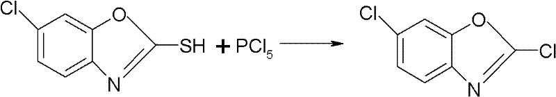 Synthesizing method for preparing high-purity 2,6-dichloro benzoxazole