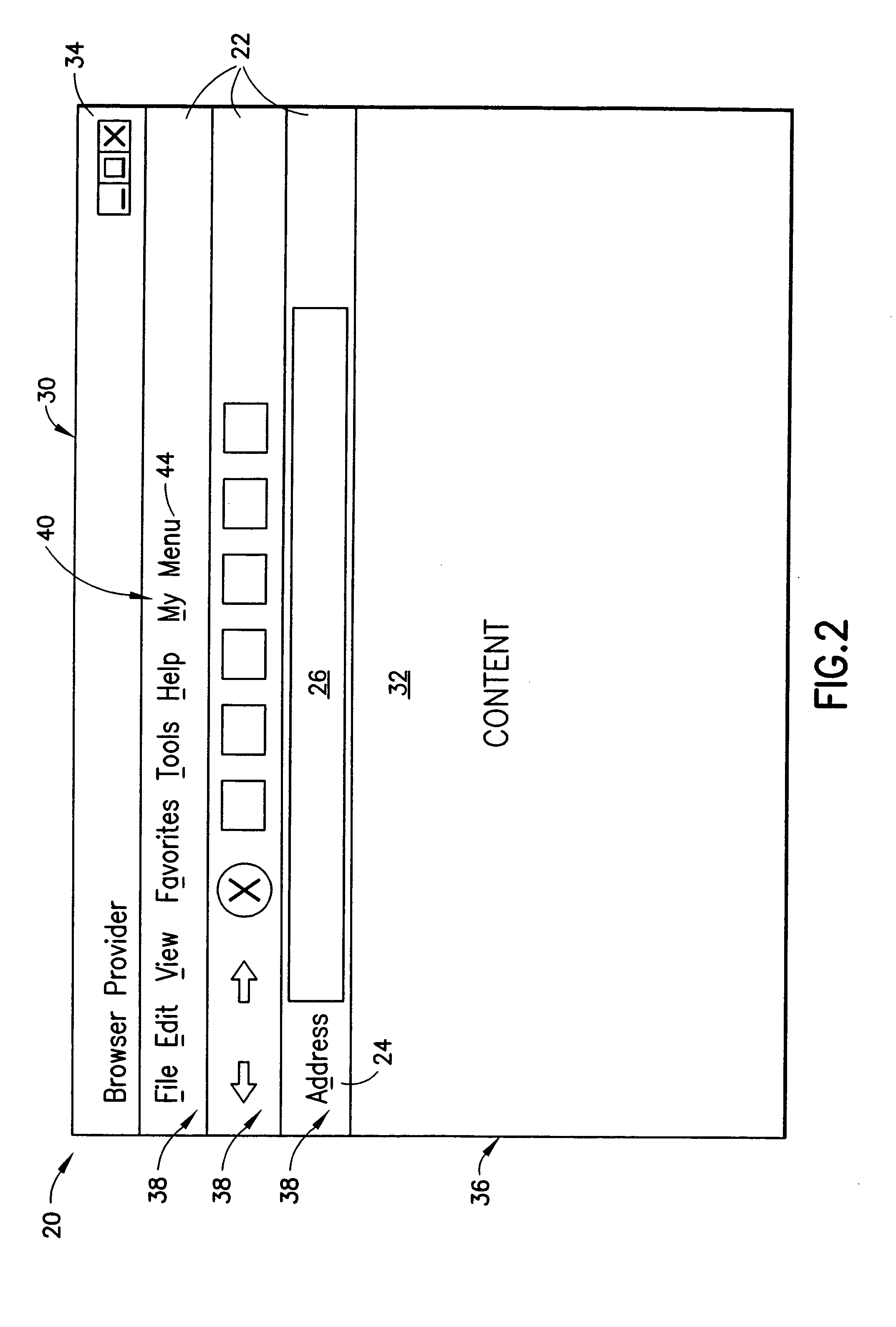 Method of controlling an Internet browser interface and a controllable browser interface
