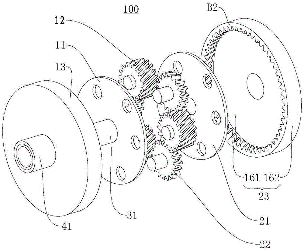 Power-driven system and vehicle with same