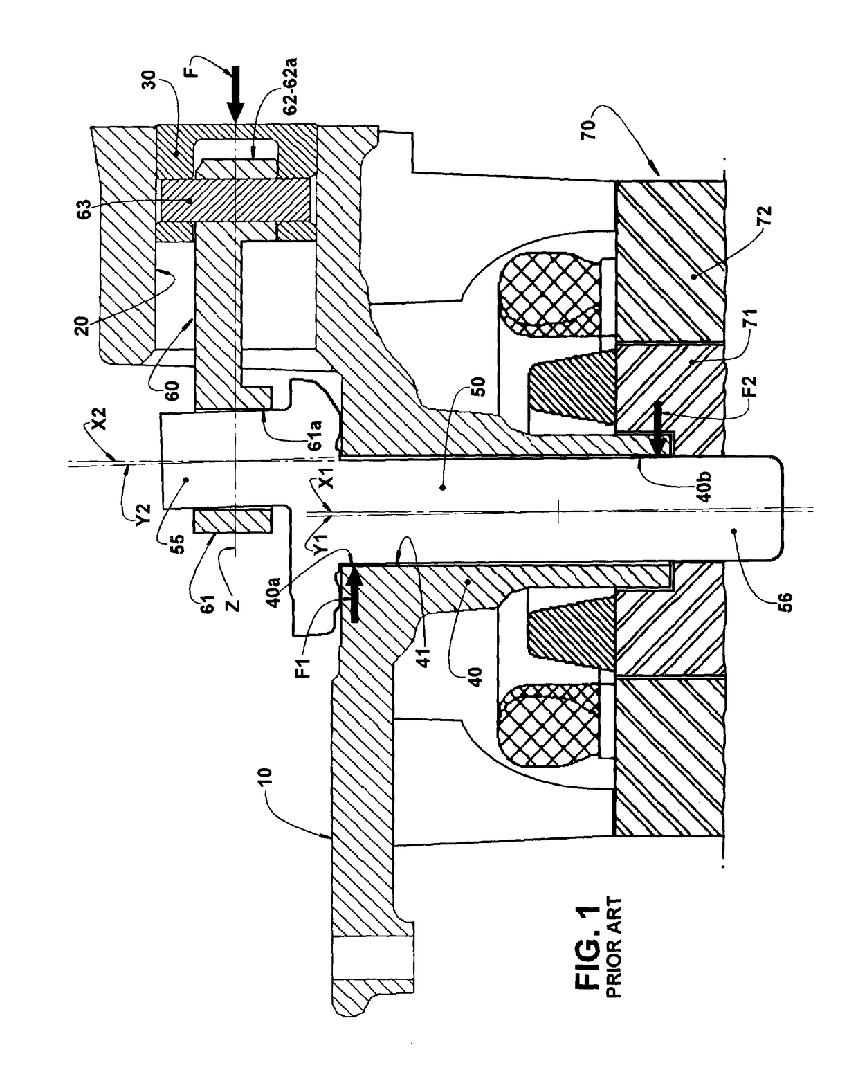Bearing arrangements in a refrigeration reciprocating compressor