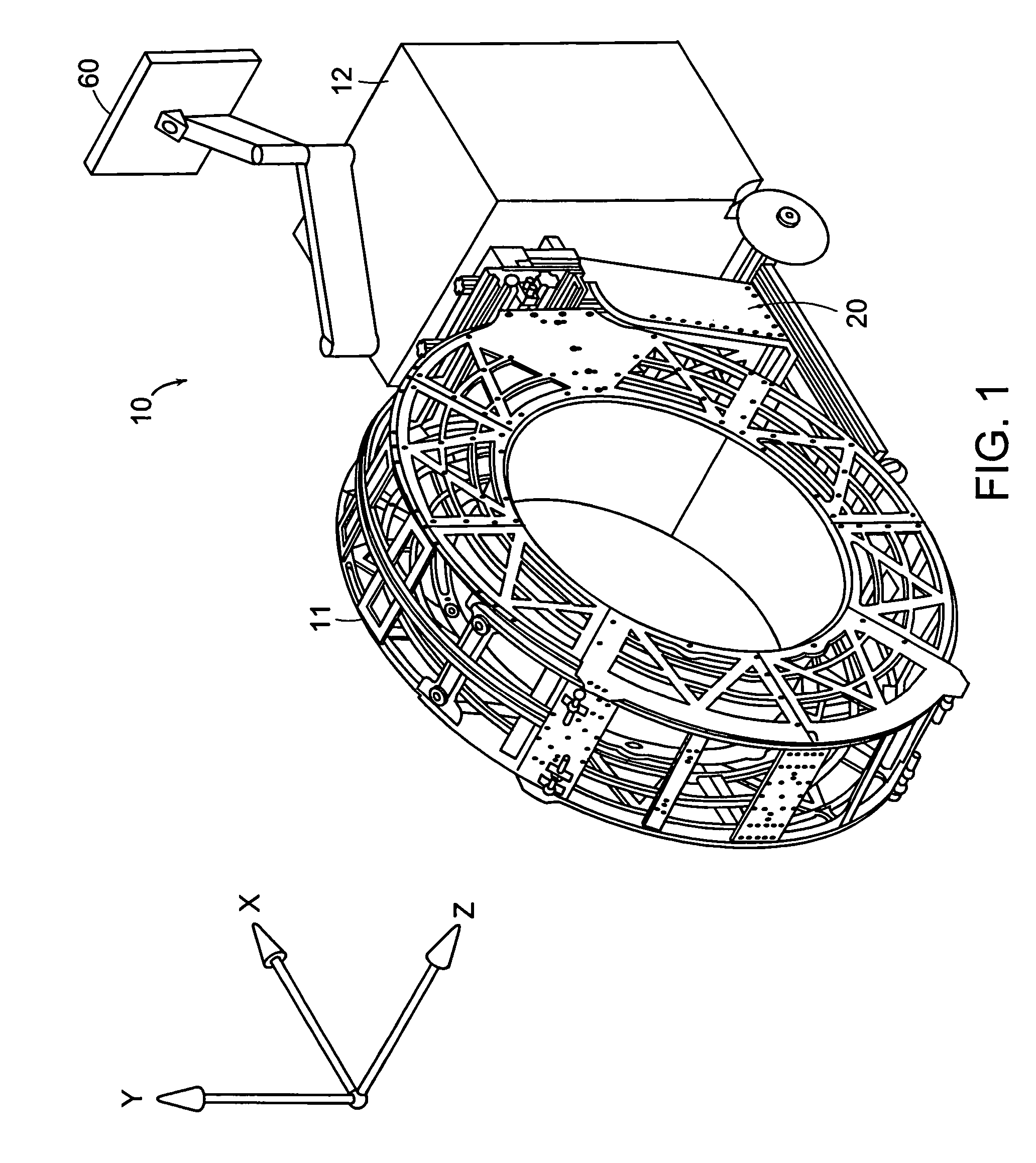 Gantry positioning apparatus for x-ray imaging