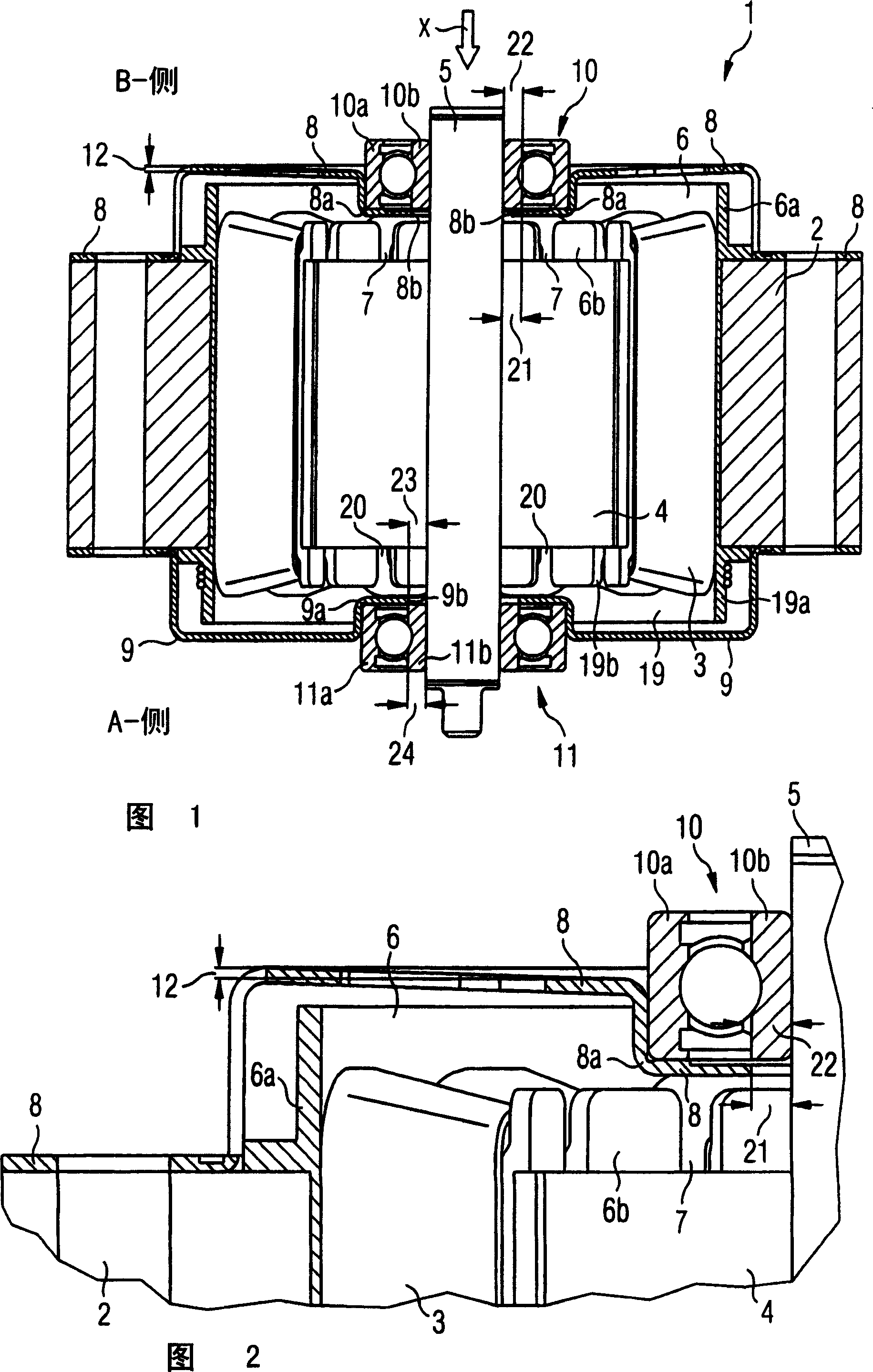Electrical machine with preloaded ball race and method for manufacturing the same