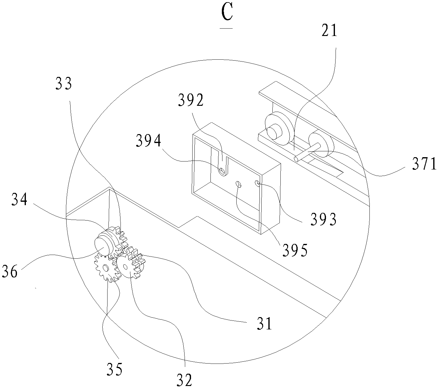 Drawer component and refrigerator with same