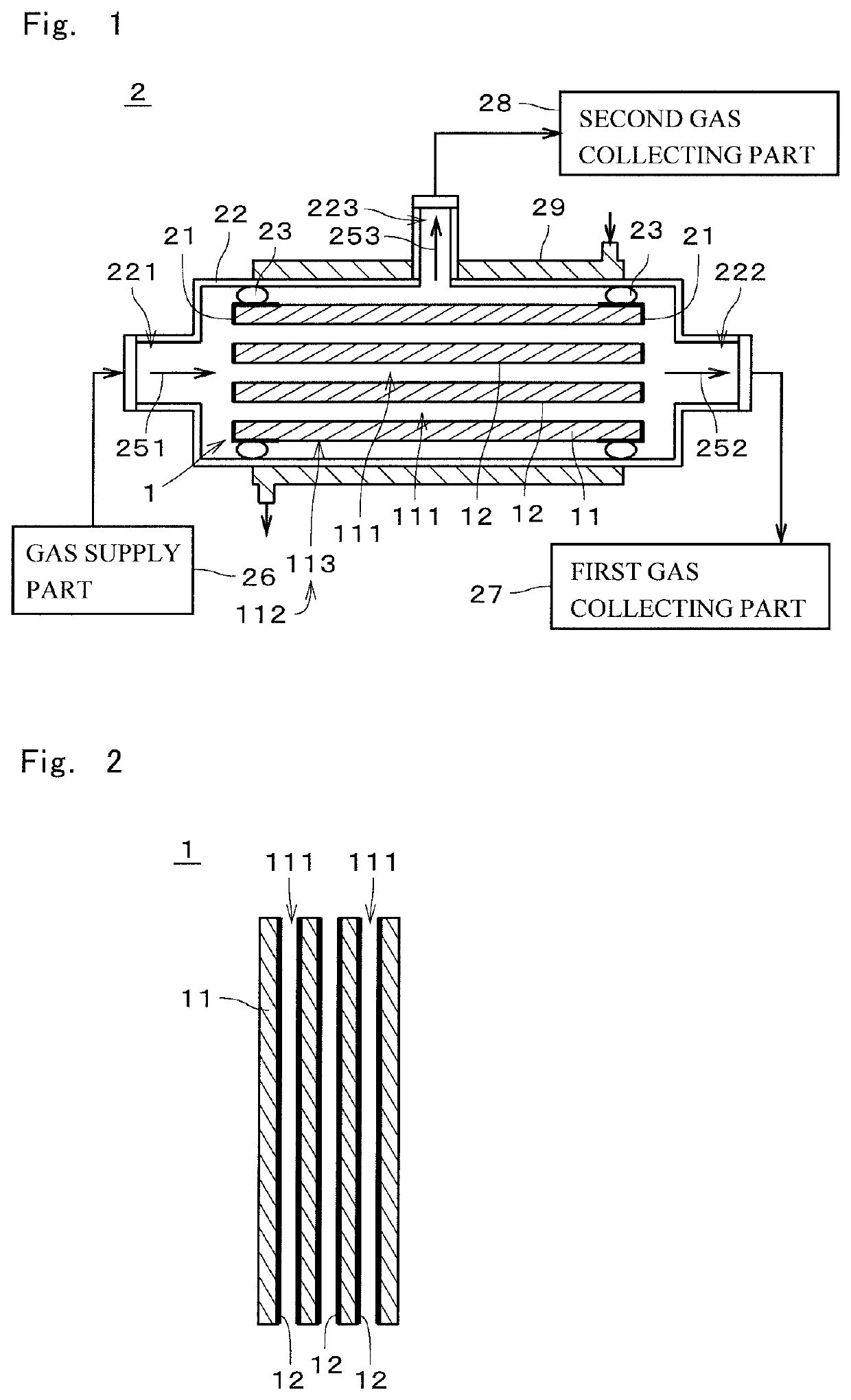 Gas separation method and gas separator