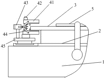 Wood board edge two-side grinding device