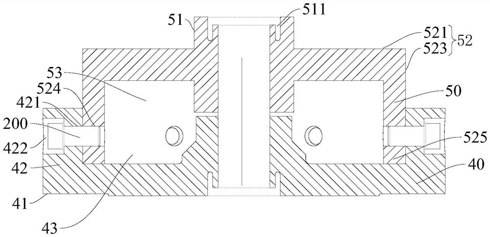 Pump body applied to compressor and compressor