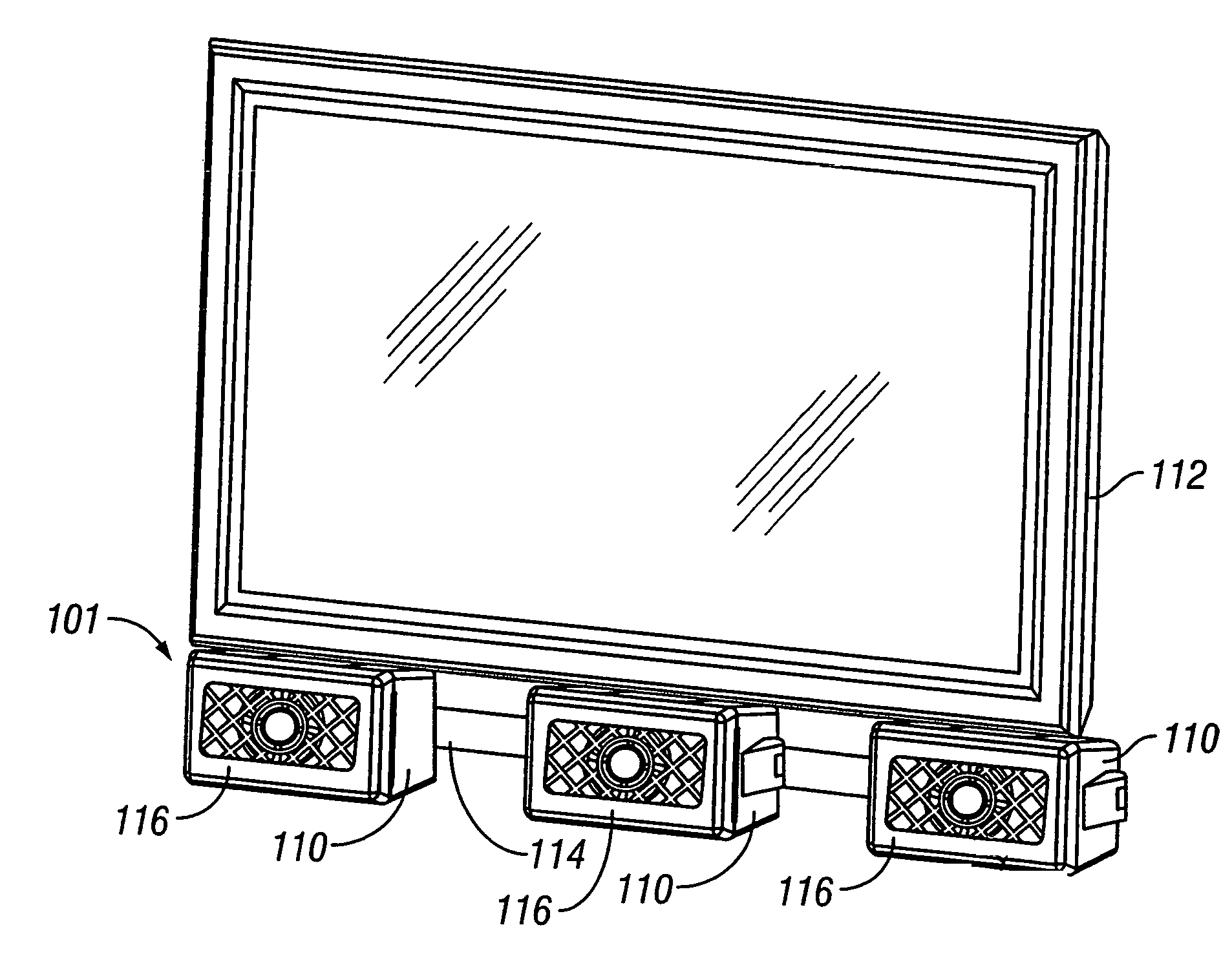 System and method for mounting of audio-visual components