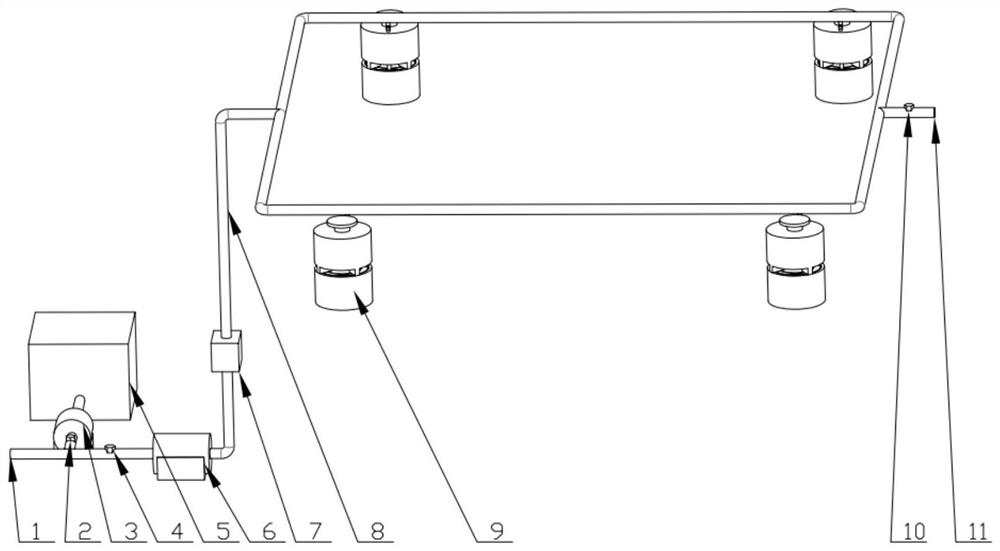 Pipe network type humidifying system for refrigeration house