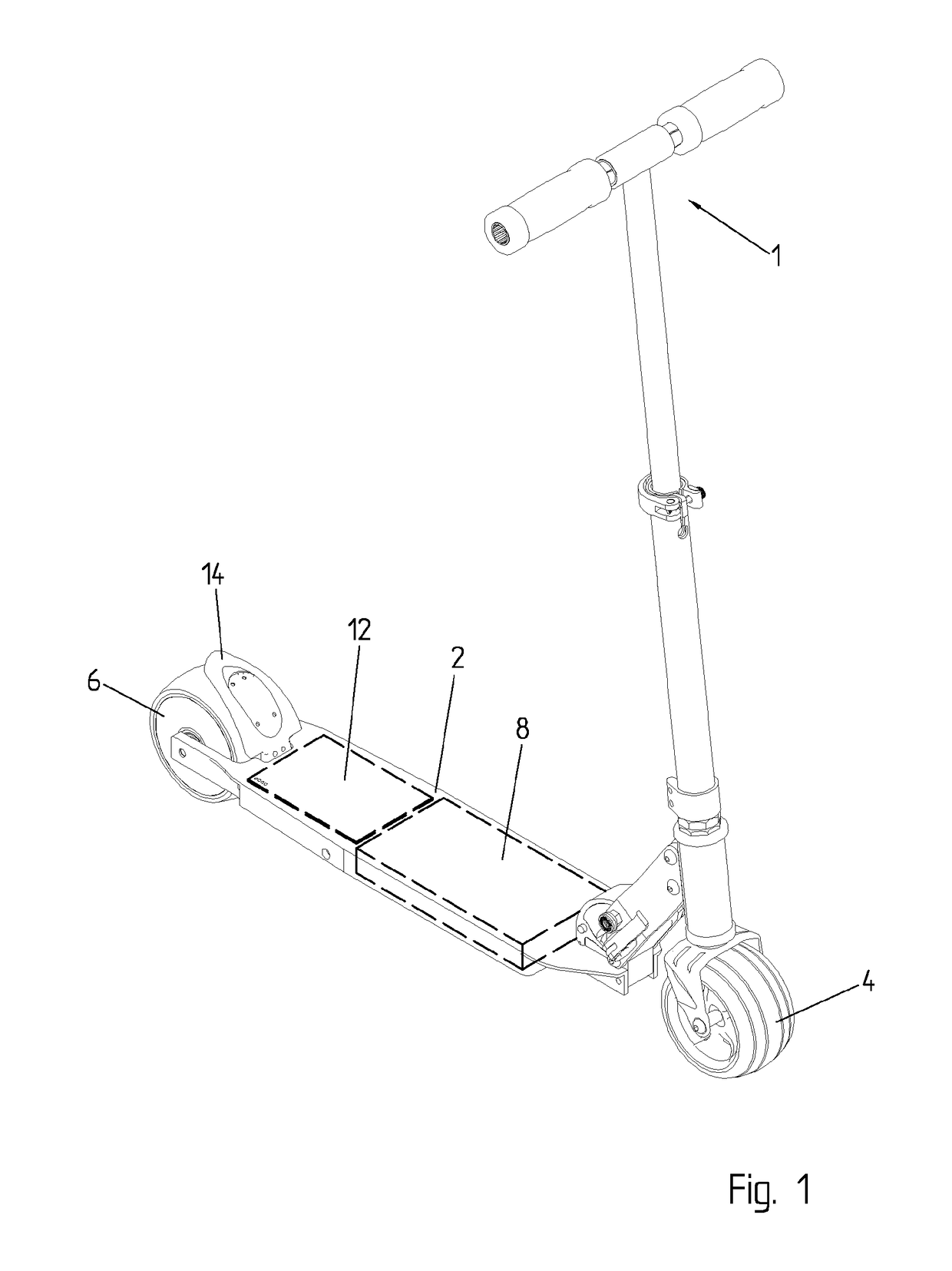 Electrically assisted street scooter