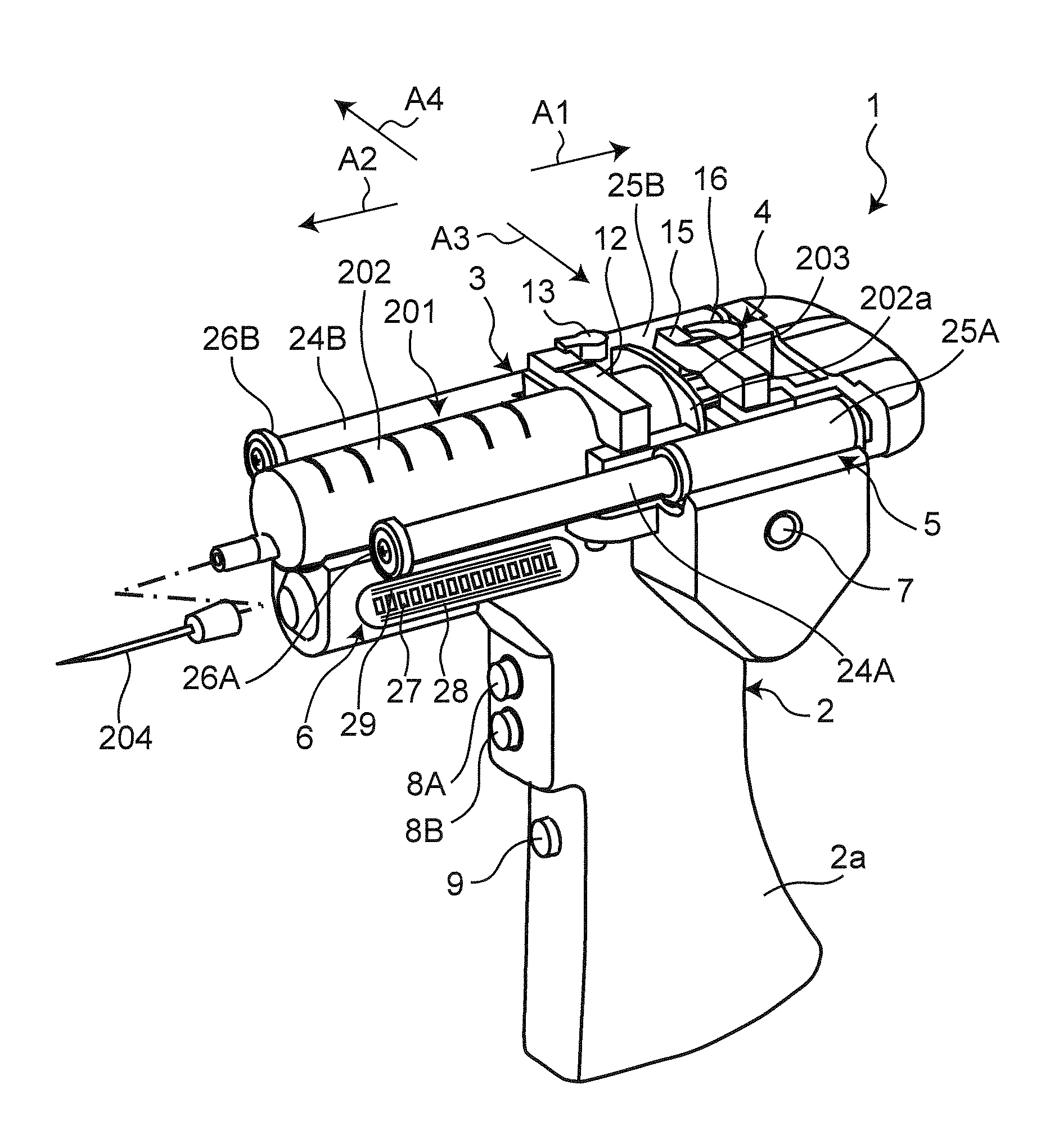 Syringe drive device and medication dispensing apparatus