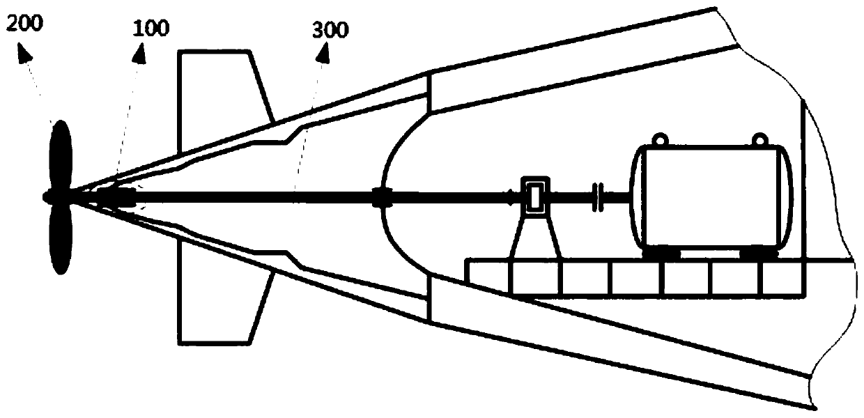 Ship water lubricating propeller bearing capable of controlling transverse dynamic excitation of shaft system propeller