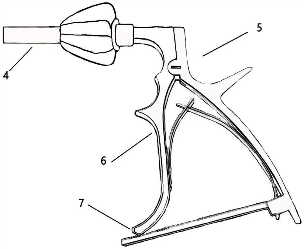 Thoracoscope esophageal grasping forceps