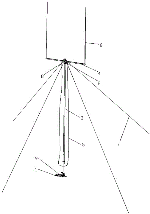 Antenna support rod system rapidly deployed through erecting by single person