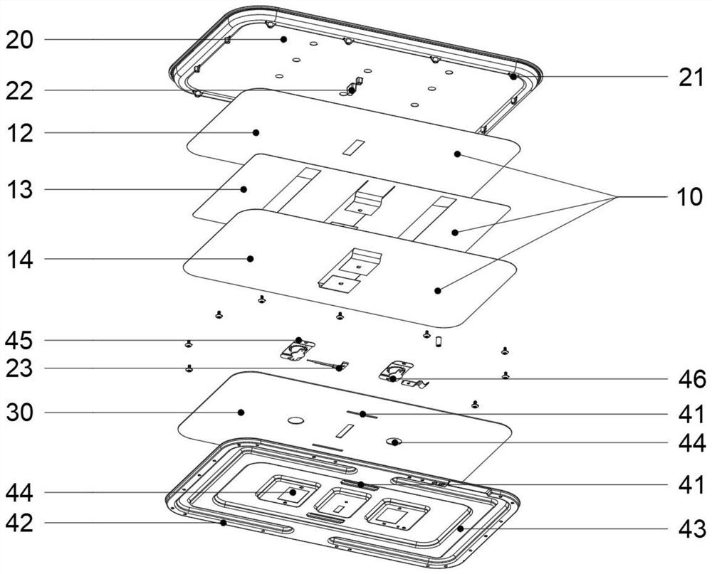 Baking heating film set and assembly process thereof