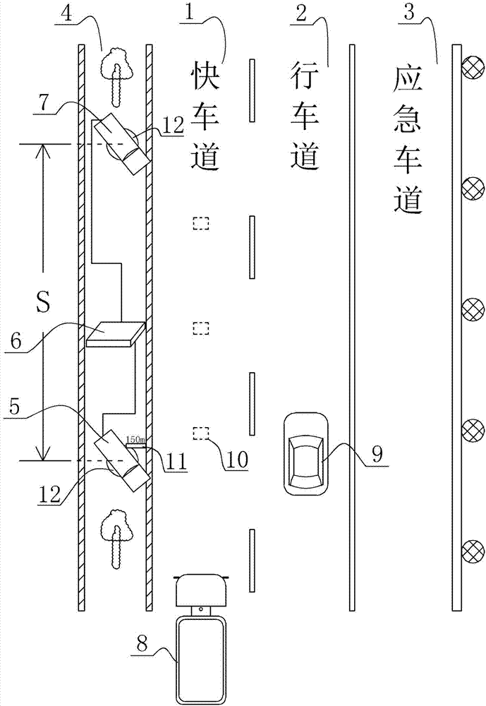 Motor vehicle road occupying instrument