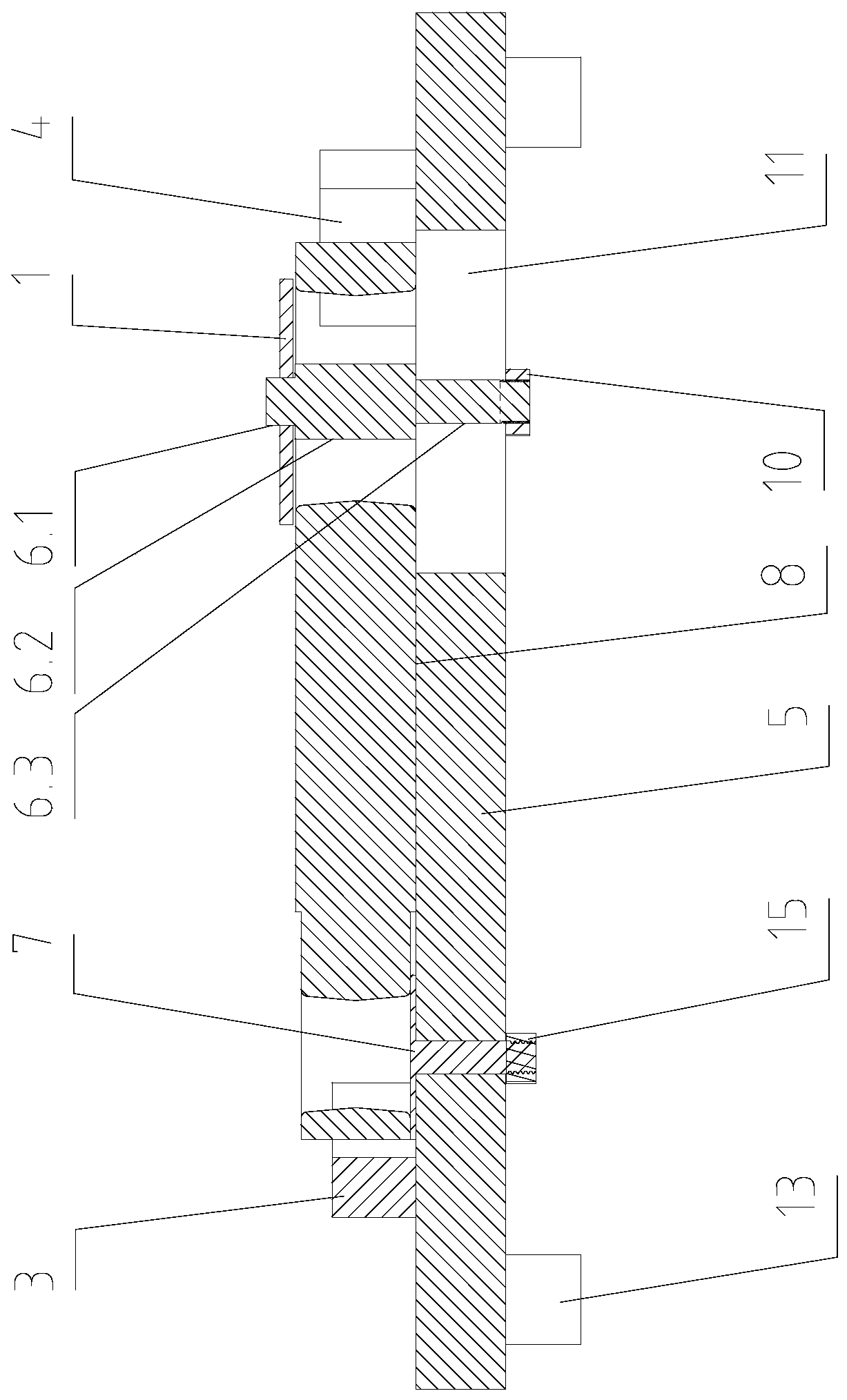 Connecting rod blank center distance detection device